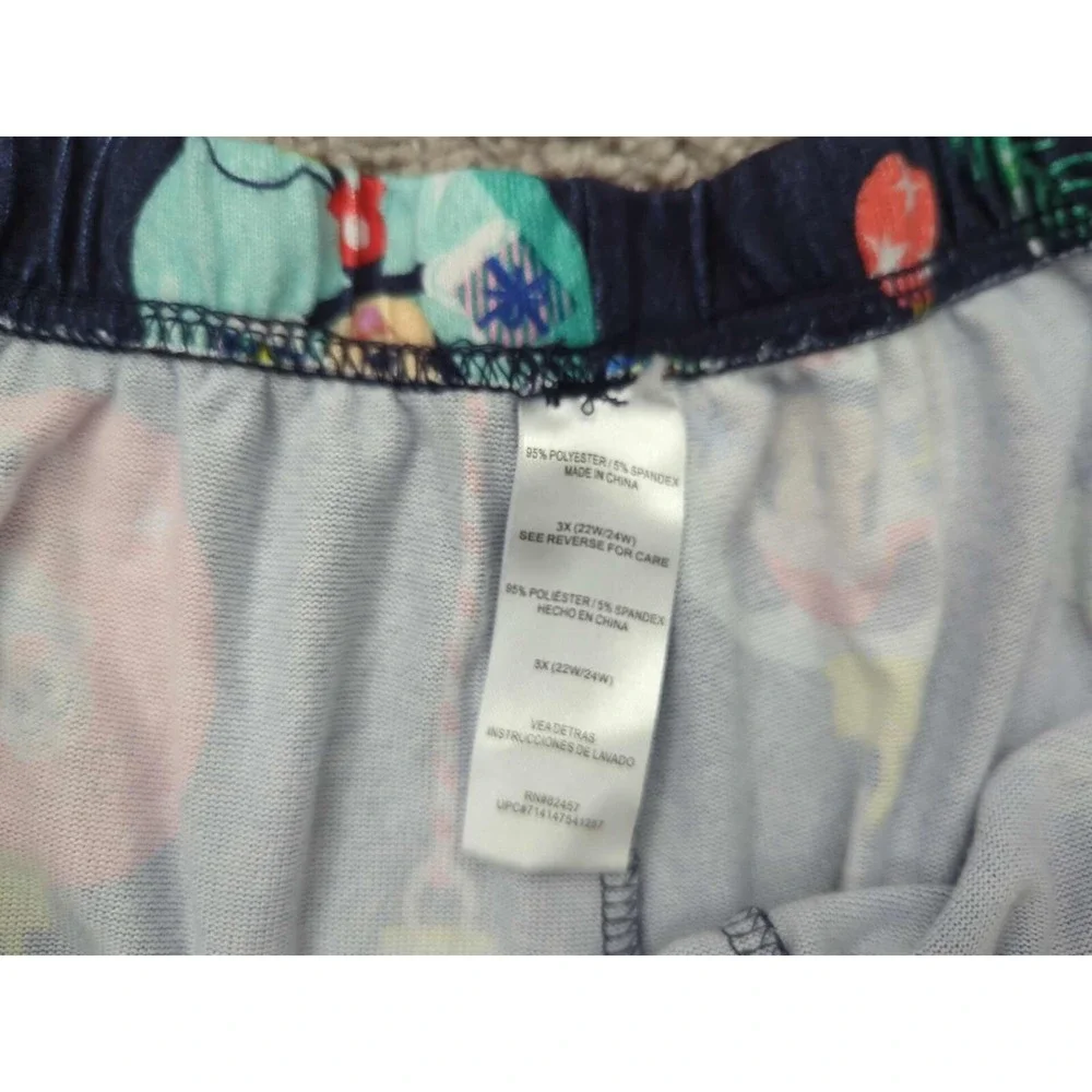 Disney 100th Anniversary Pajama Set Womens 3X PLUS Blue Sleepwear‎ - Picture 8 of 13